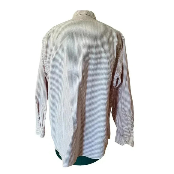 DANIEL CREMUEX CLASSICS 100% COTTON LONG SLEEV STRIPED BUTTON UP SIZE XL - Picture 5 of 7
